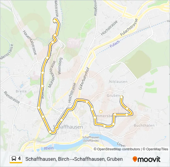 4 Bus Line Map
