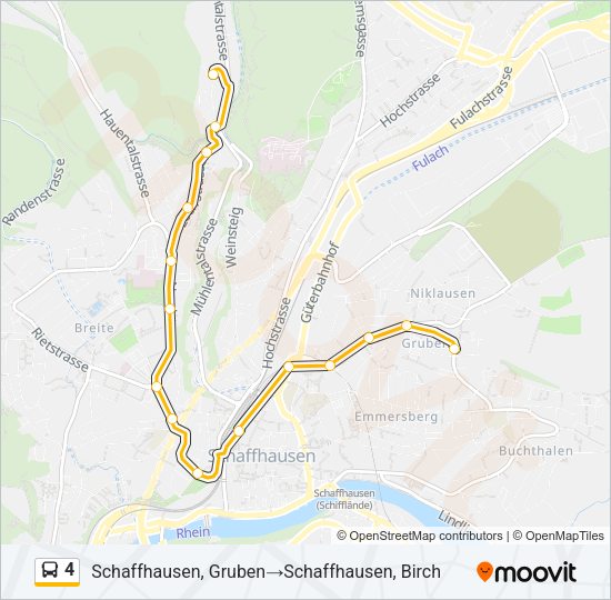 4 Bus Line Map