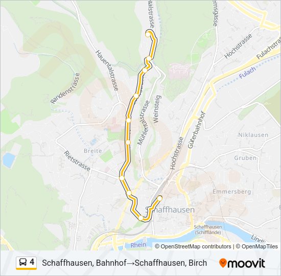 4 Bus Line Map
