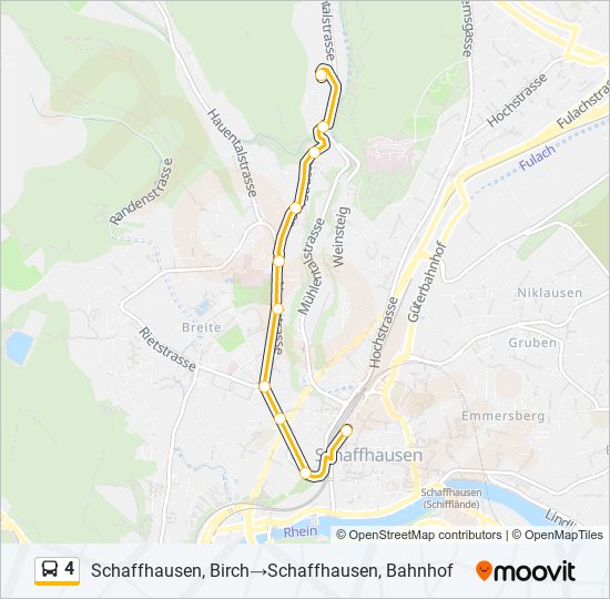 4 Bus Line Map