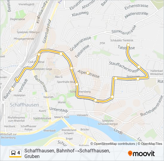 4 Bus Line Map