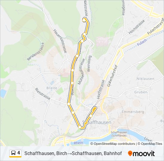 4 Bus Line Map