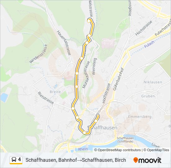 4 Bus Line Map