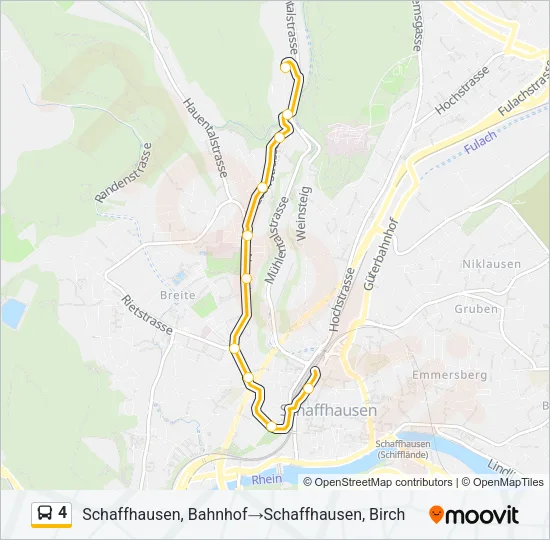 4 Bus Line Map