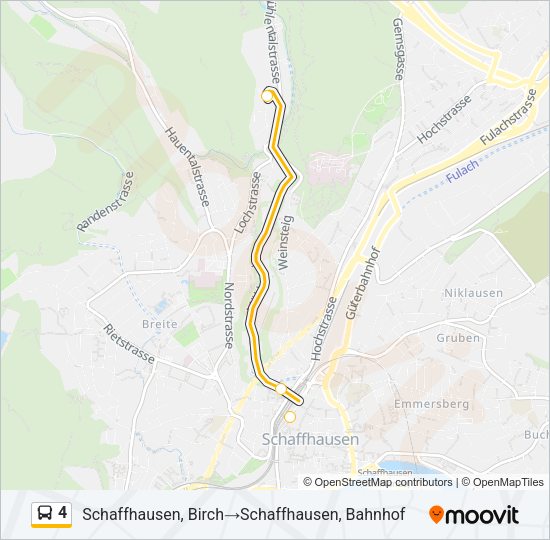 4 Bus Line Map