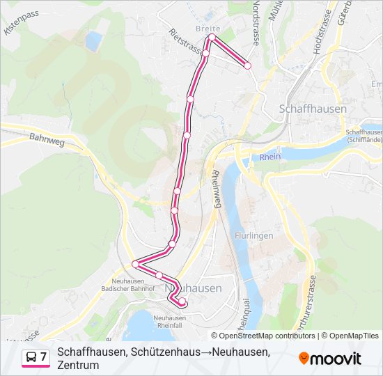 7 Bus Line Map