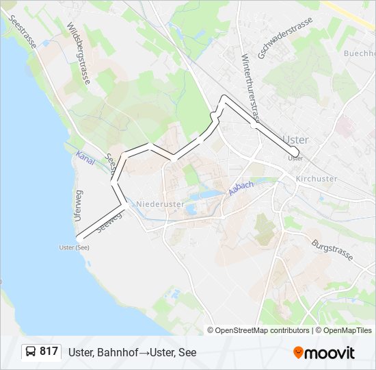 817 Bus Line Map
