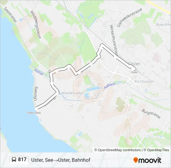817 Bus Line Map