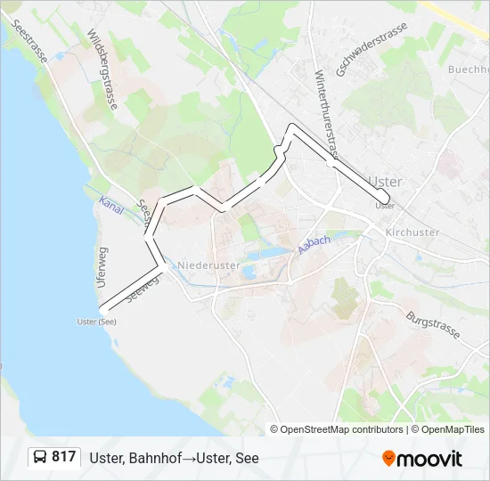 817 Bus Line Map