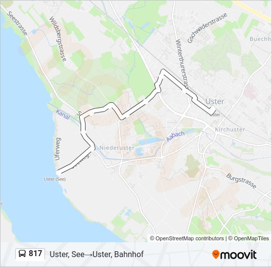 817 Bus Line Map