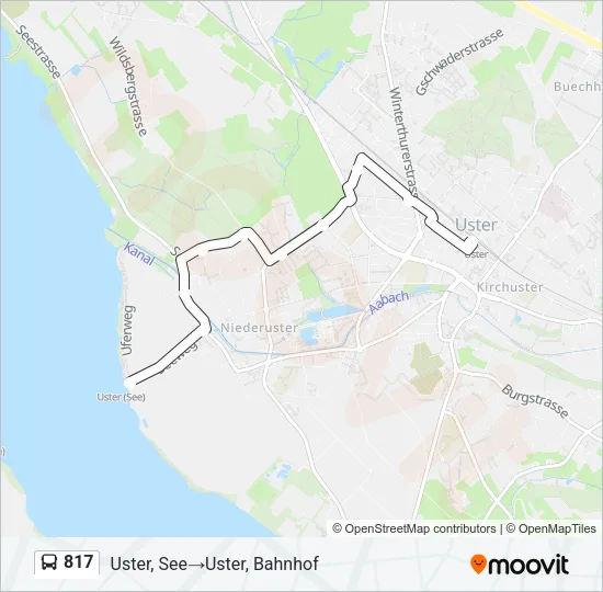 817 Bus Line Map