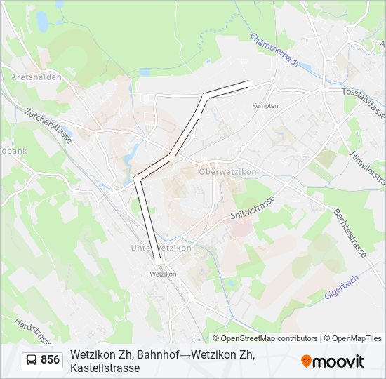 856 Bus Line Map