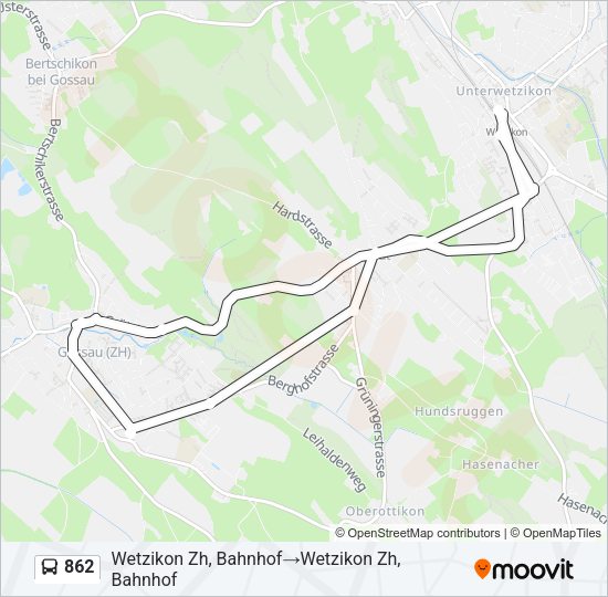 862 Bus Line Map