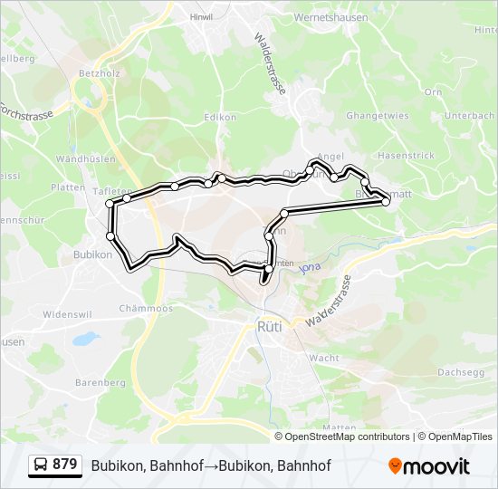 879 Bus Line Map
