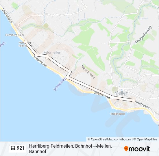921 Bus Line Map