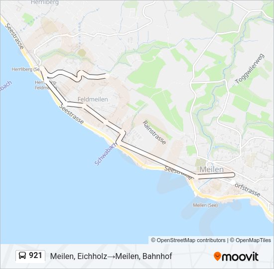 921 Bus Line Map