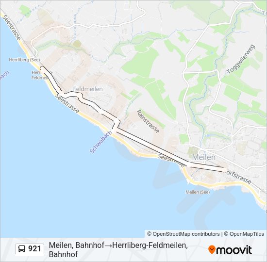 921 Bus Line Map
