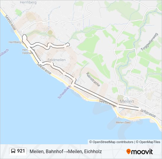 921 Bus Line Map