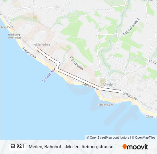 921 Bus Line Map