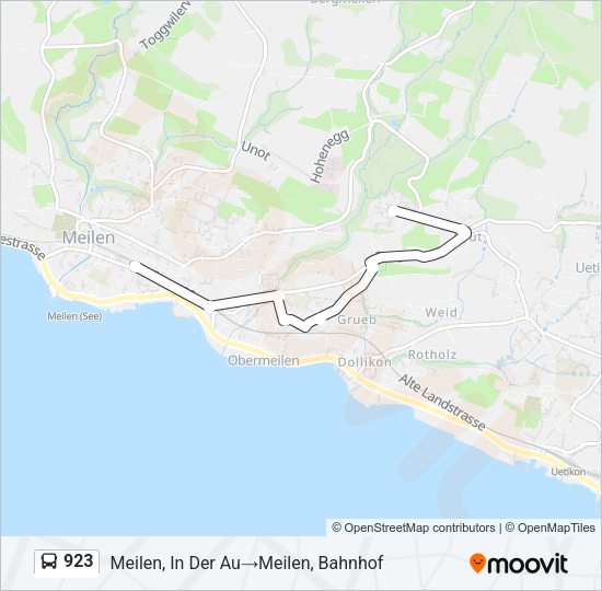 923 Bus Line Map