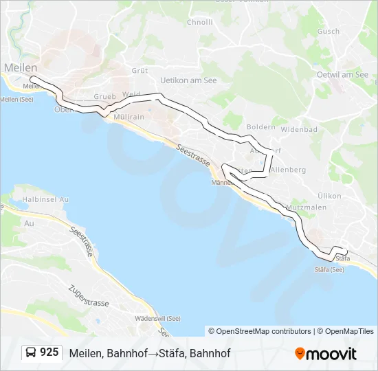 925 Bus Line Map