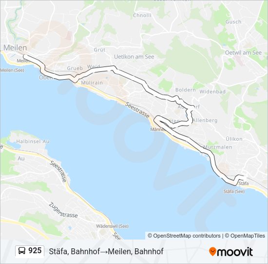 925 Bus Line Map