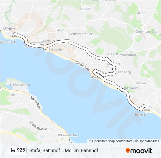 925 Bus Line Map