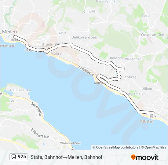925 Bus Line Map