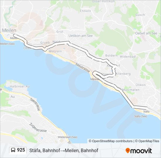 925 Bus Line Map