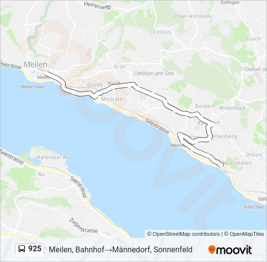 925 Bus Line Map