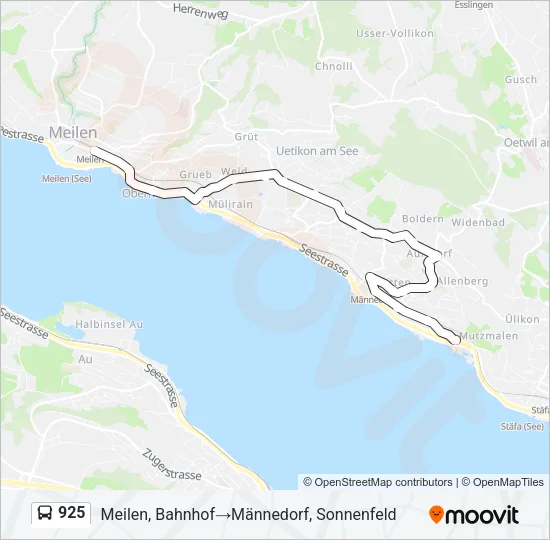 925 Bus Line Map