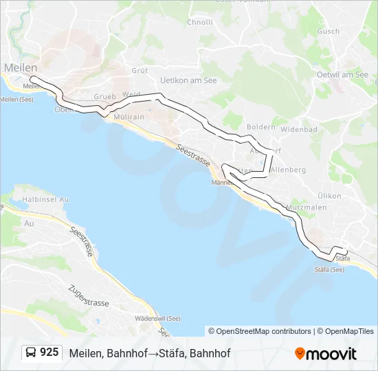 925 Bus Line Map