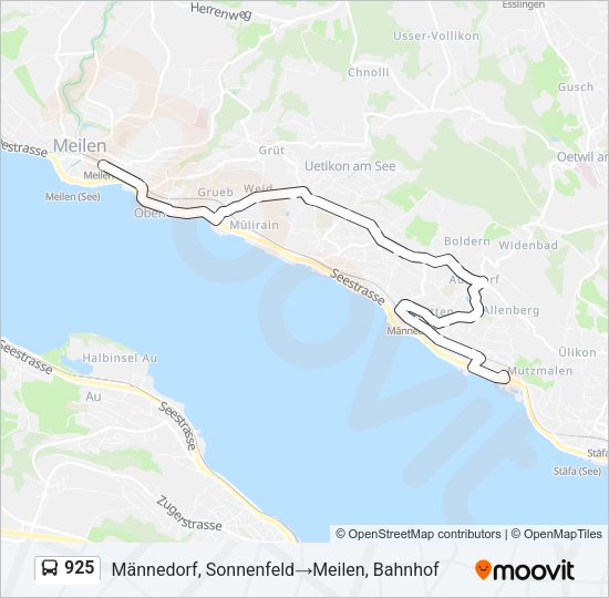 925 Bus Line Map