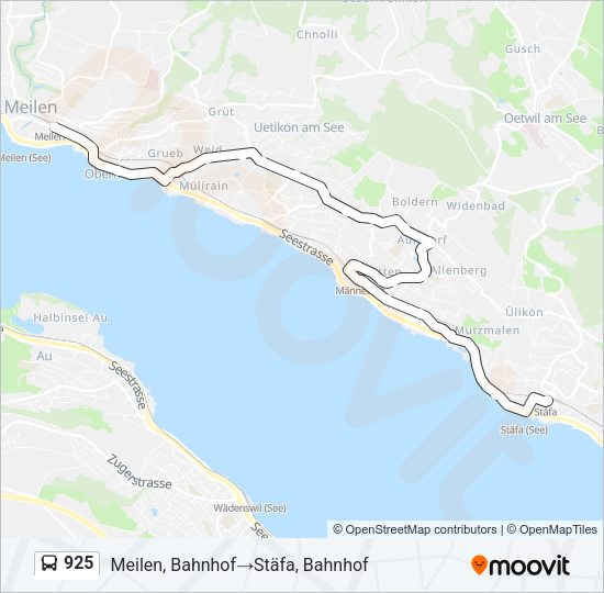 925 Bus Line Map