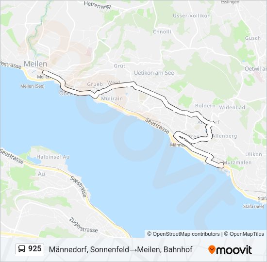 925 Bus Line Map