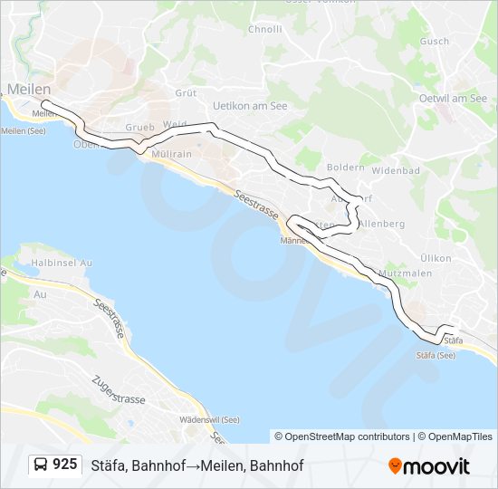925 Bus Line Map