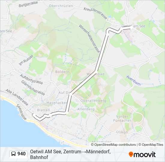 940 Bus Line Map