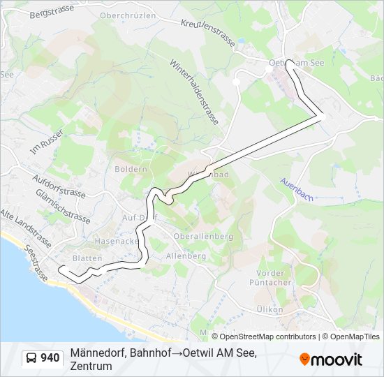 940 Bus Line Map