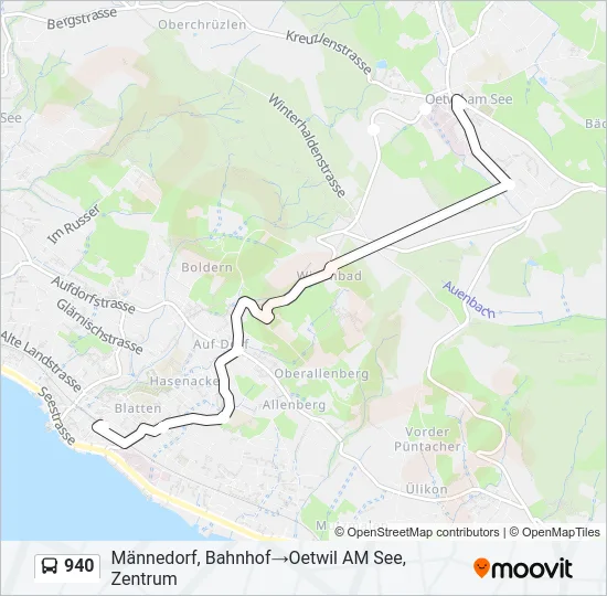 940 Bus Line Map