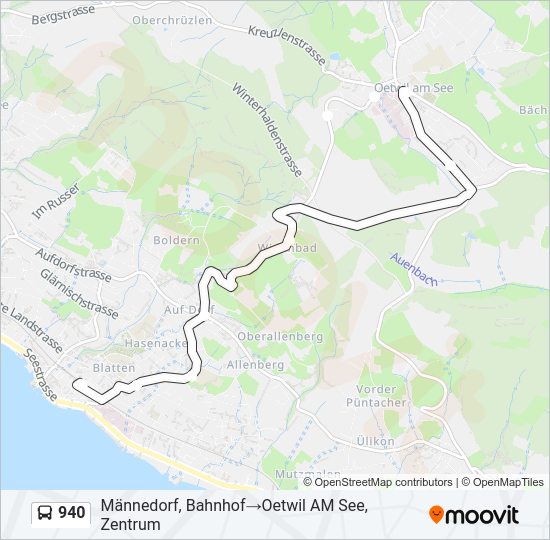 940 Bus Line Map