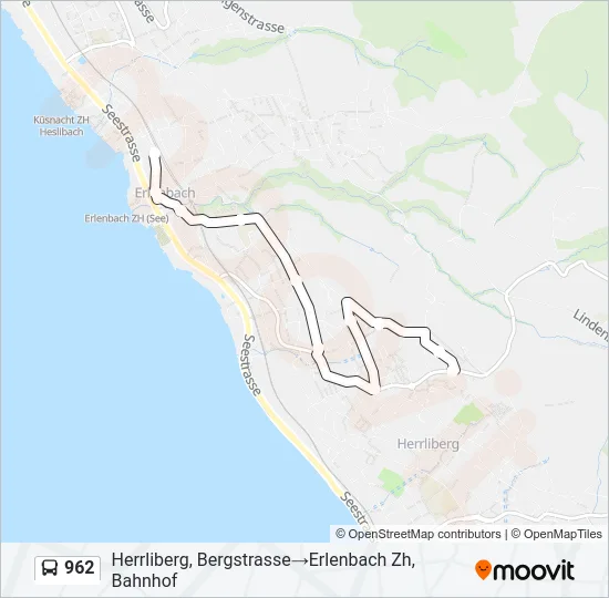 962 Bus Line Map
