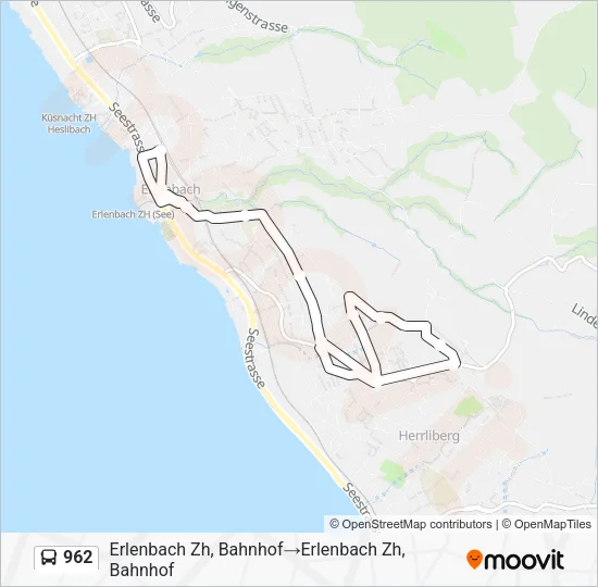 962 Bus Line Map