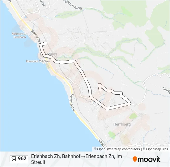 962 Bus Line Map