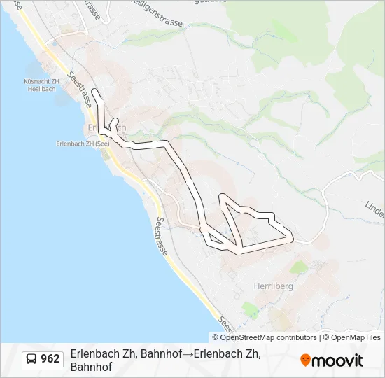 962 Bus Line Map