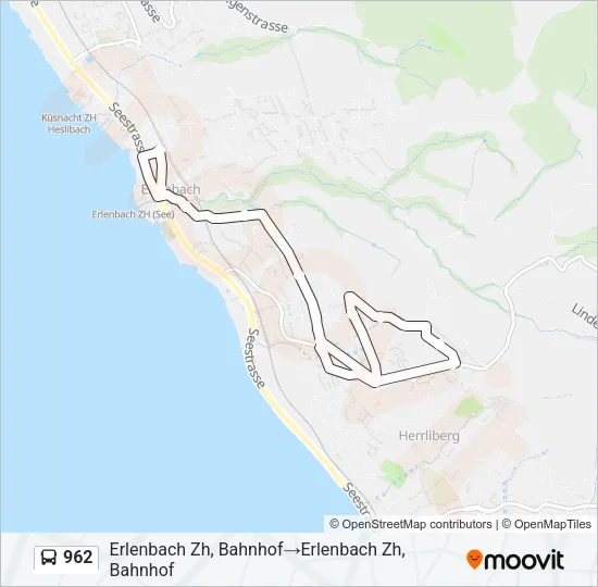 962 Bus Line Map