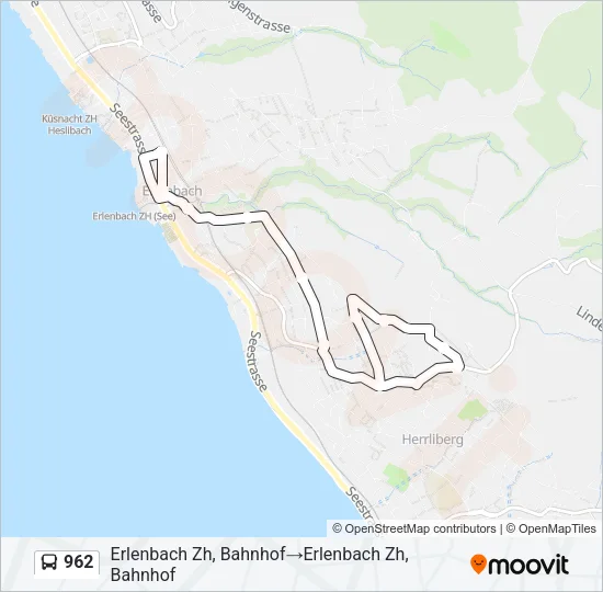 962 Bus Line Map