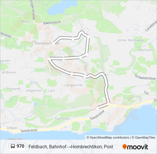 970 Bus Line Map