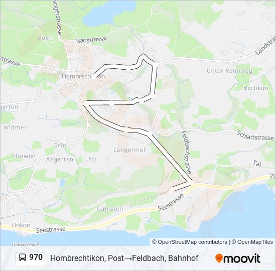 970 Bus Line Map