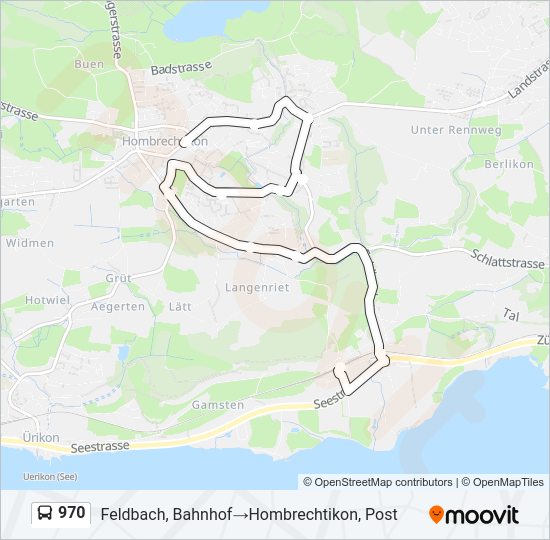 970 Bus Line Map