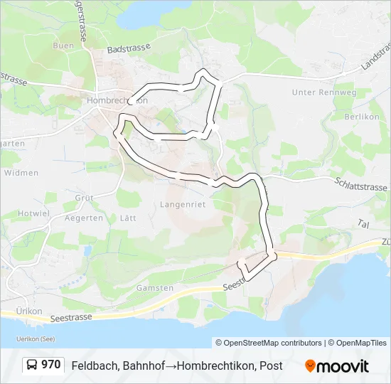 970 Bus Line Map